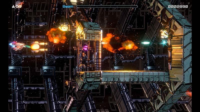 High difficulty gameplay segment emphasizing classic shoot ’em up design
