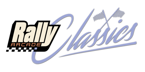 Rally Arcade Classics logo representing an arcade rally racing game