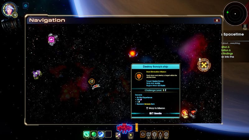 Timeline reset moment showing Reality Points gained after completing a run