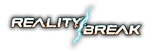 Reality Break logo for sci-fi ARPG roguelite set across shifting timelines