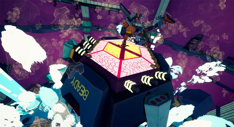 Story-focused scene featuring the protagonist in Rebel Engine