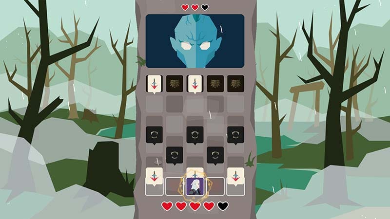 Decision-making gameplay scene in Reigns: The Witcher by Nerial and Devolver Digital
