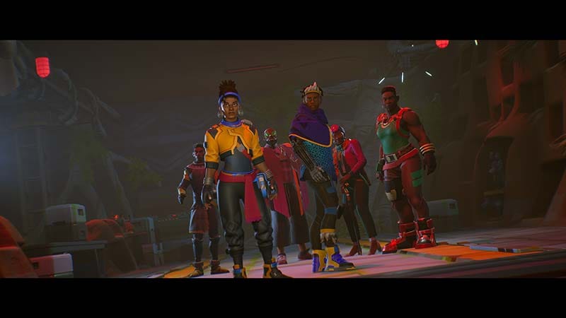 Futuristic Johannesburg hub and colorful Africanfuturist world in Relooted