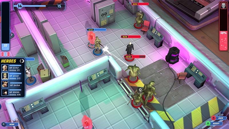 Battlefield view with enemy units advancing toward strategic positions