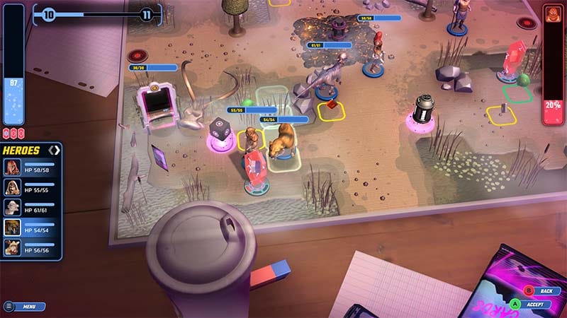 Gameplay scene featuring time-based ability effects and unit placement