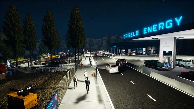 Platform area with obstacles and incoming enemy projectiles