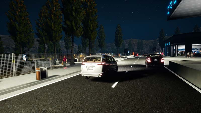 Gameplay showing destructible elements across layered platforms