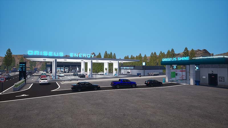 Minimal environment with layered platform paths and exploration