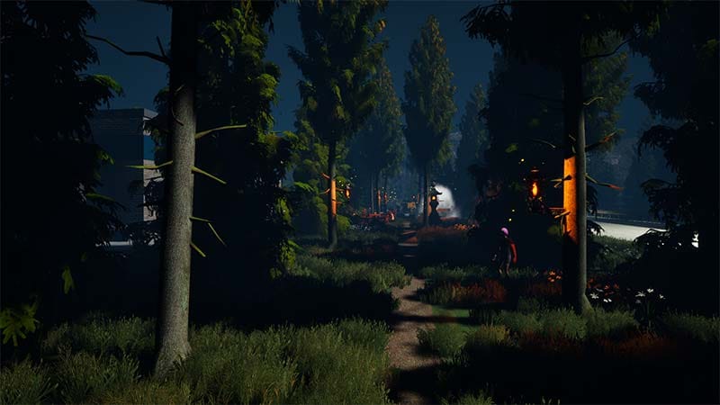 Wide gameplay view with multiple enemies and projectile patterns