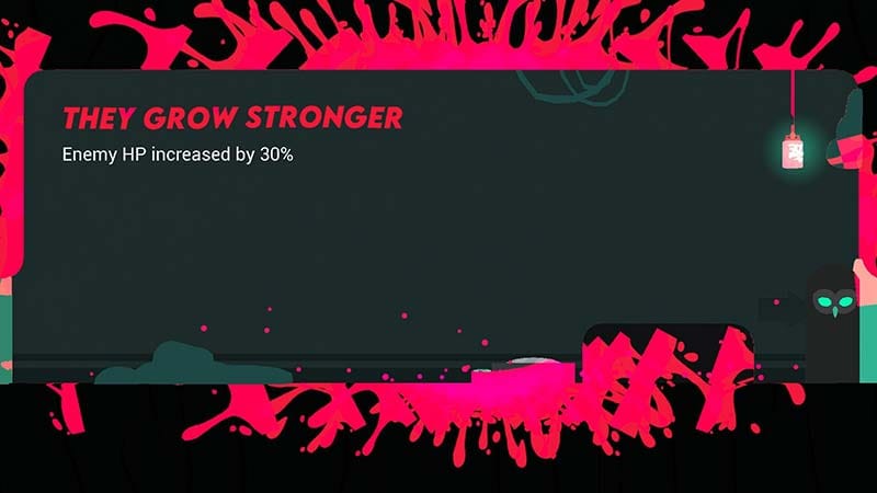 Gameplay scene showing a side-scrolling action sequence with projectile deflection