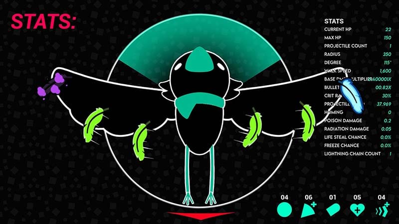 Environment view of a platforming area with obstacles and enemy projectiles