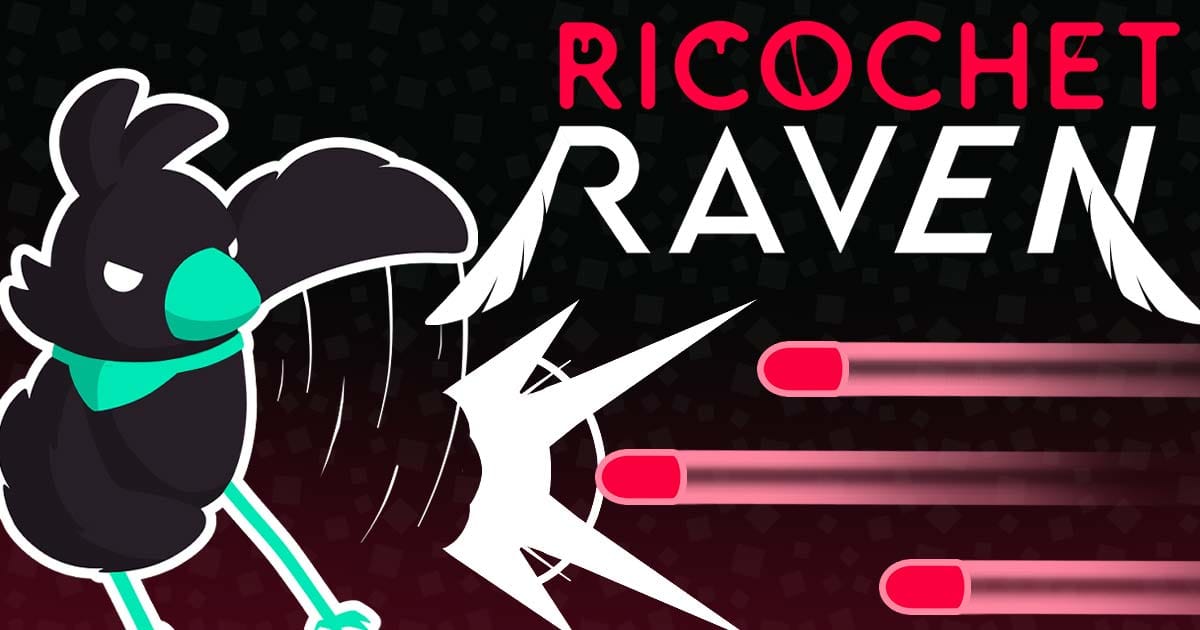 Promotional art showing a raven character deflecting projectiles in a fast-paced action scene