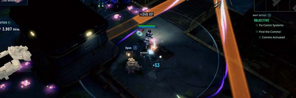 Wide banner featuring Weavers and a supernatural rift combat environment