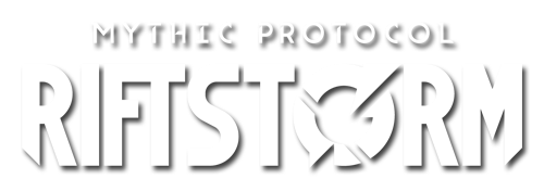 RIFTSTORM logo representing the Mythic Protocol co-op shooter