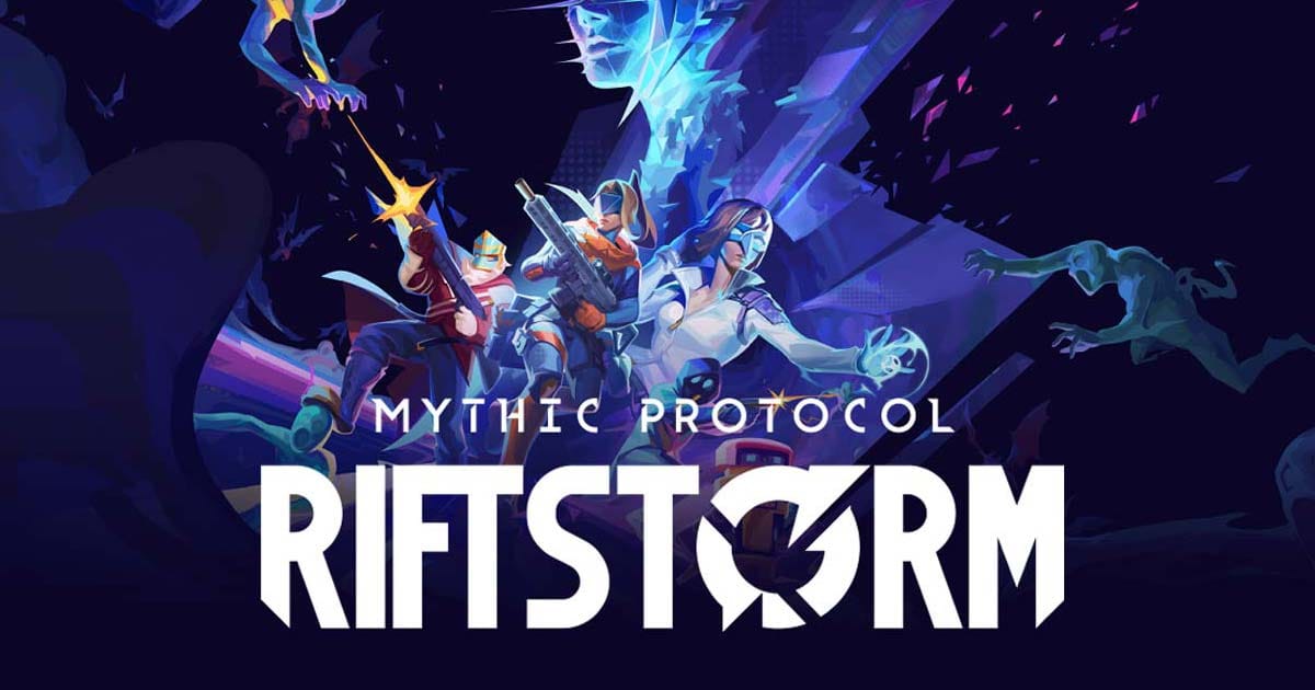 Promotional artwork showing Weavers battling Mythic entities in a rift zone