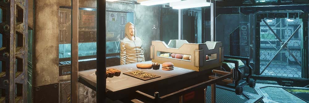 Ripperdoc Simulator promotional banner cyberpunk surgery sim by Kool2Play