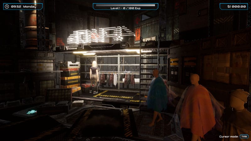 Client augmentation sequence in Ripperdoc Simulator medical management game