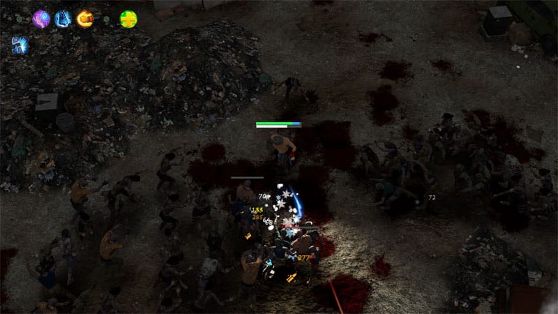 Interface screen displaying character upgrades and body-part customization systems