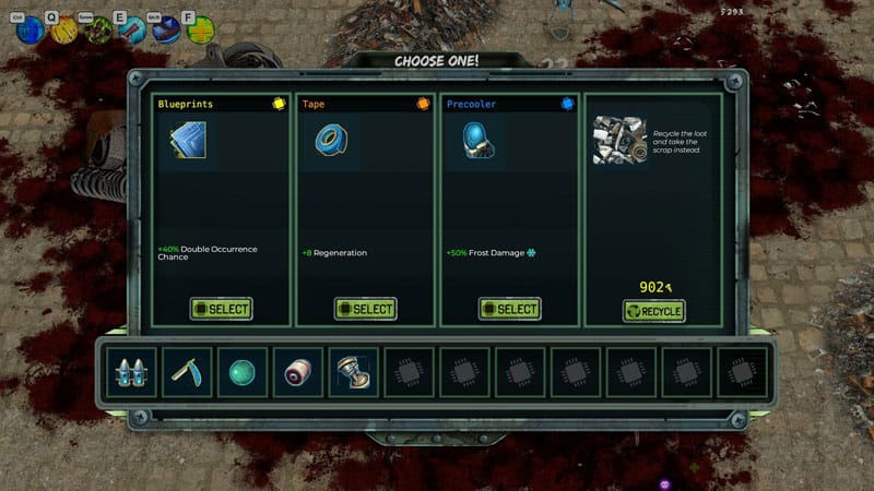 Industrial environment view with ruined machinery and hostile enemy encounters