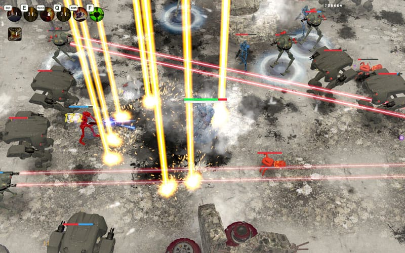 Loot system interface displaying weapons, scrap resources, and upgrade options