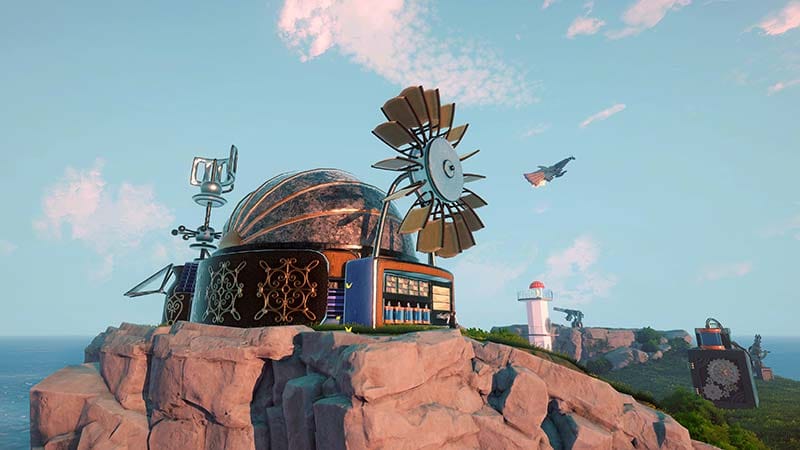 High difficulty survival interface with upgraded island defenses