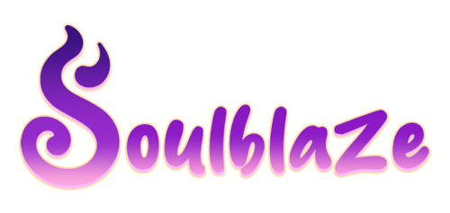 Official Soulblaze logo featuring the game title artwork