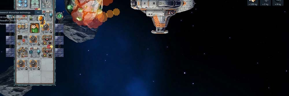 Banner image showing a large space station under corporate control