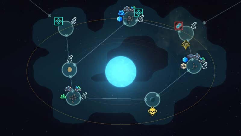 Inventory-style screen showing equipment, weapons, and resource items