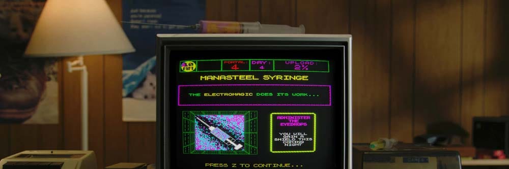 Wide cinematic view of Doom City showing contrast between daytime planning and night survival combat