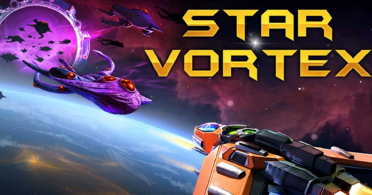 Spaceship engaged in combat with multiple enemies in a top-down action scene