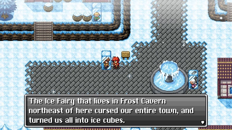 Turn-based battle screen featuring a party facing enemies in a fantasy setting