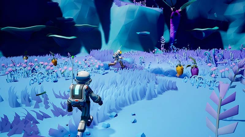 Landing on Planet Tephra with jungle wetlands and exploration terrain