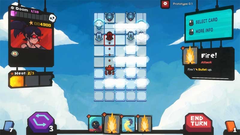 Progression screen showing Trophy Level difficulty scaling system