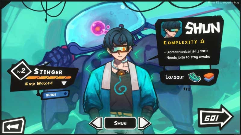 Stinger mech chaining combo attacks with explosive grid interactions