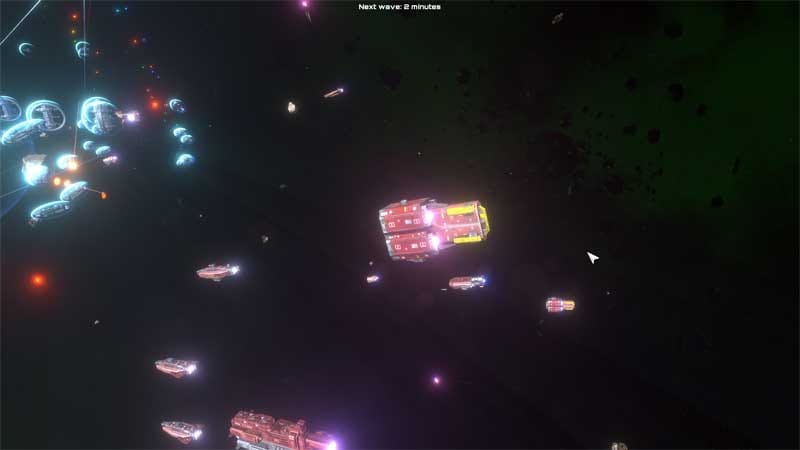 Co-op defense mode against waves of enemy ships