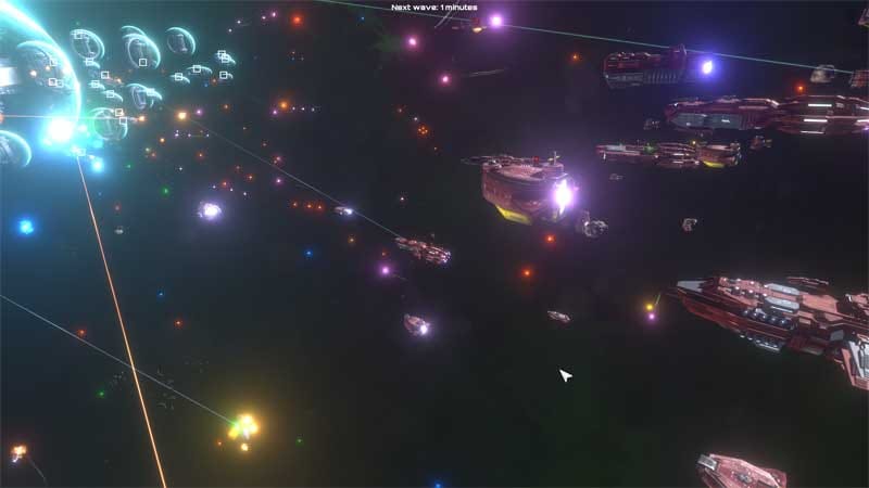 Close combat between ships in vertical space engagement