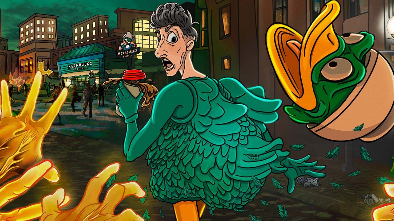 Colorful 3D environment from Strange Brew fast-paced action platformer