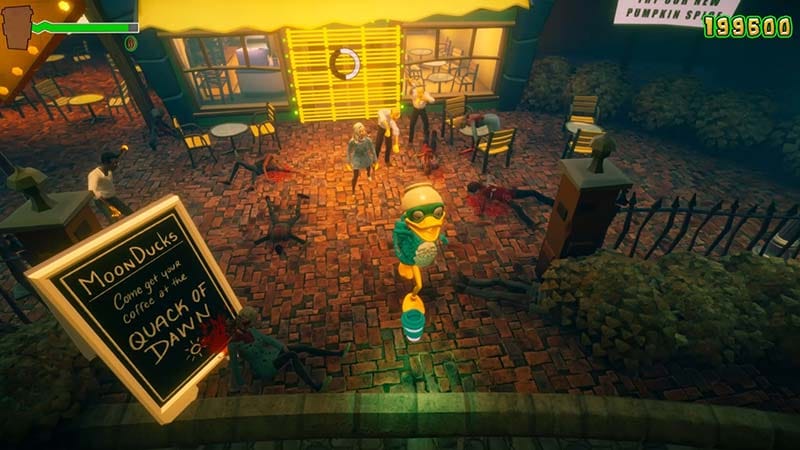 Environmental hazards and character movement in Strange Brew 3D game