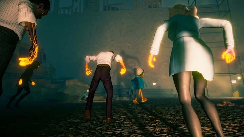 Atmospheric 3D level design in Strange Brew singleplayer platformer