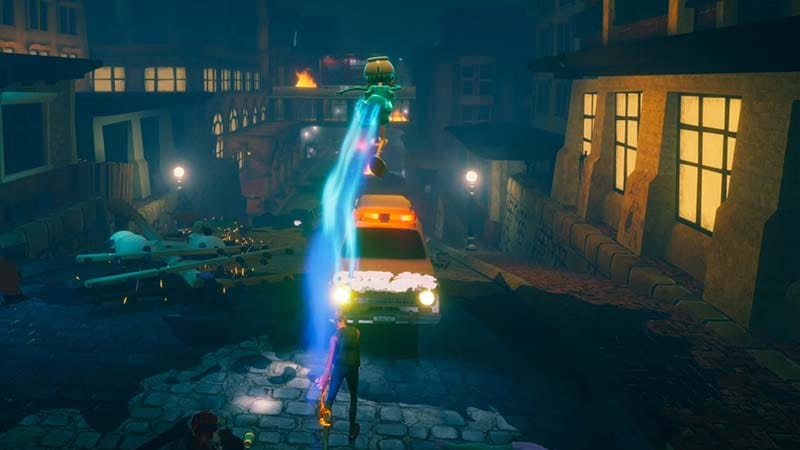 Dynamic 3D environment from Strange Brew fast-paced action game