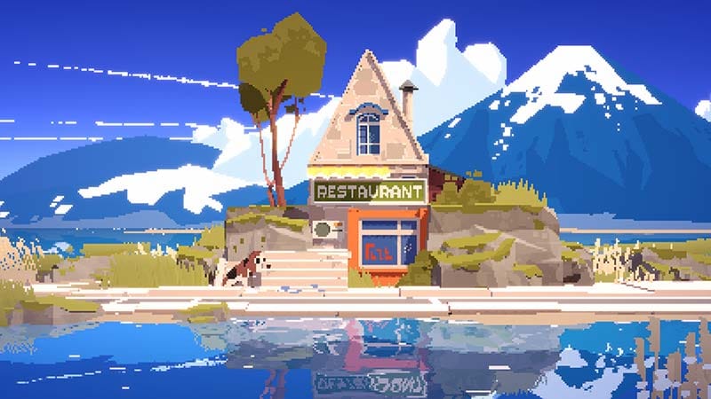 Gameplay scene showing freeform building tools placing walls, roofs, and decorations in SUMMERHOUSE