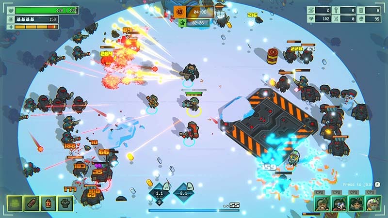 Interface display showing mission progress and resource tracking