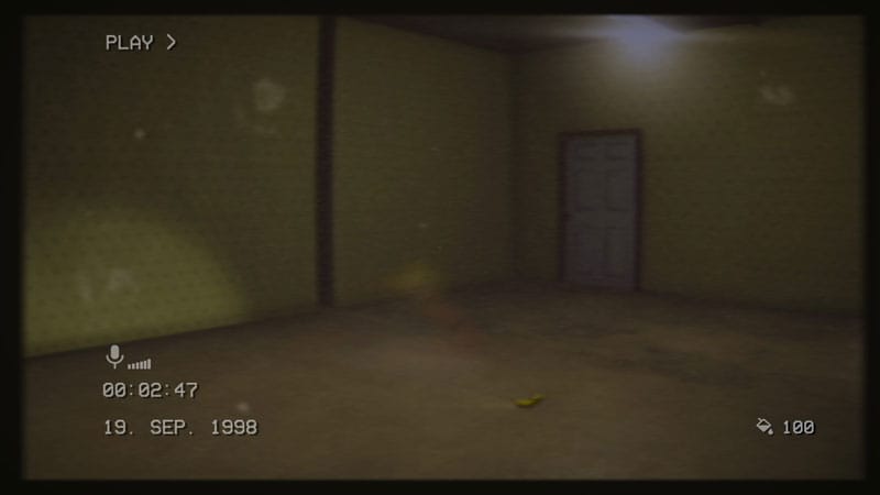 Crawling through confined space to avoid detection in horror environment