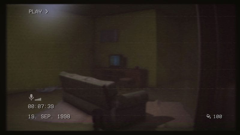 Escape-room puzzle interaction inside identical corridor layout
