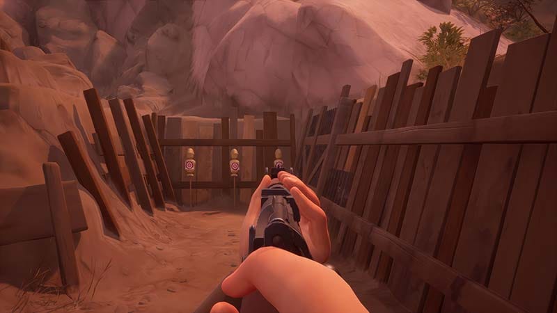 Gameplay scene showing a soldier moving through no man's land