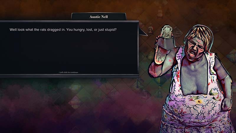 Survival horror resource management screen showing inventory, food, and supply tracking systems