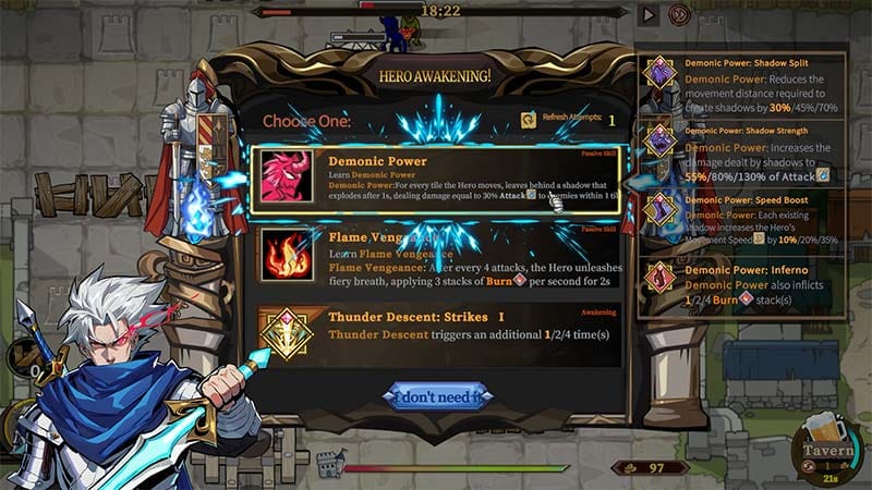 Gameplay scene showing base defense setup and resource management interface