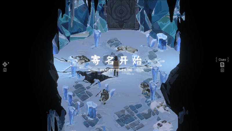 Rewinder character using abilities in a dark dungeon