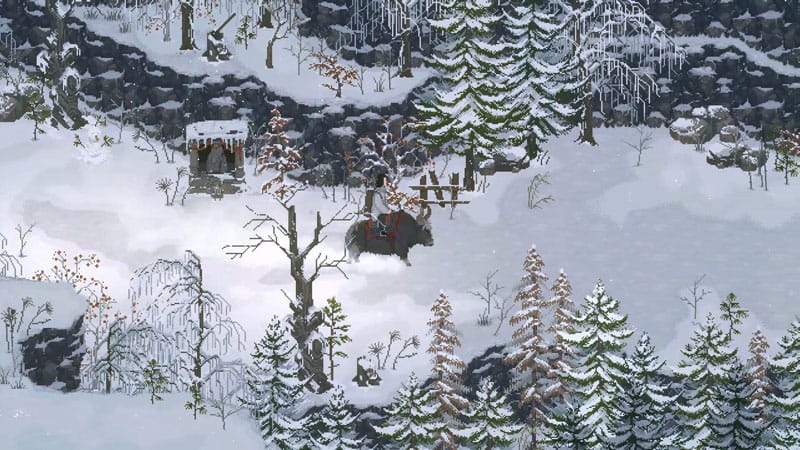 Interior corridor of a cursed dungeon environment