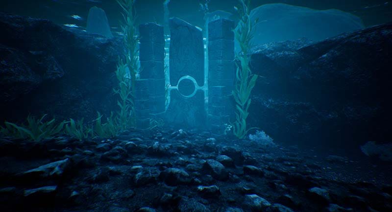 Exploration interface showing collected notes and environmental clues